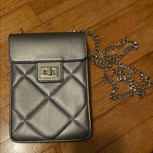 Jules Kay Shimmering Silver Handbag